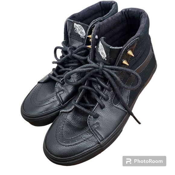 Vans Black High Tops Size Mens 6.5/ Women's‎ 8 - Picture 1 of 7